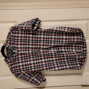 Plaid button up short sleeve